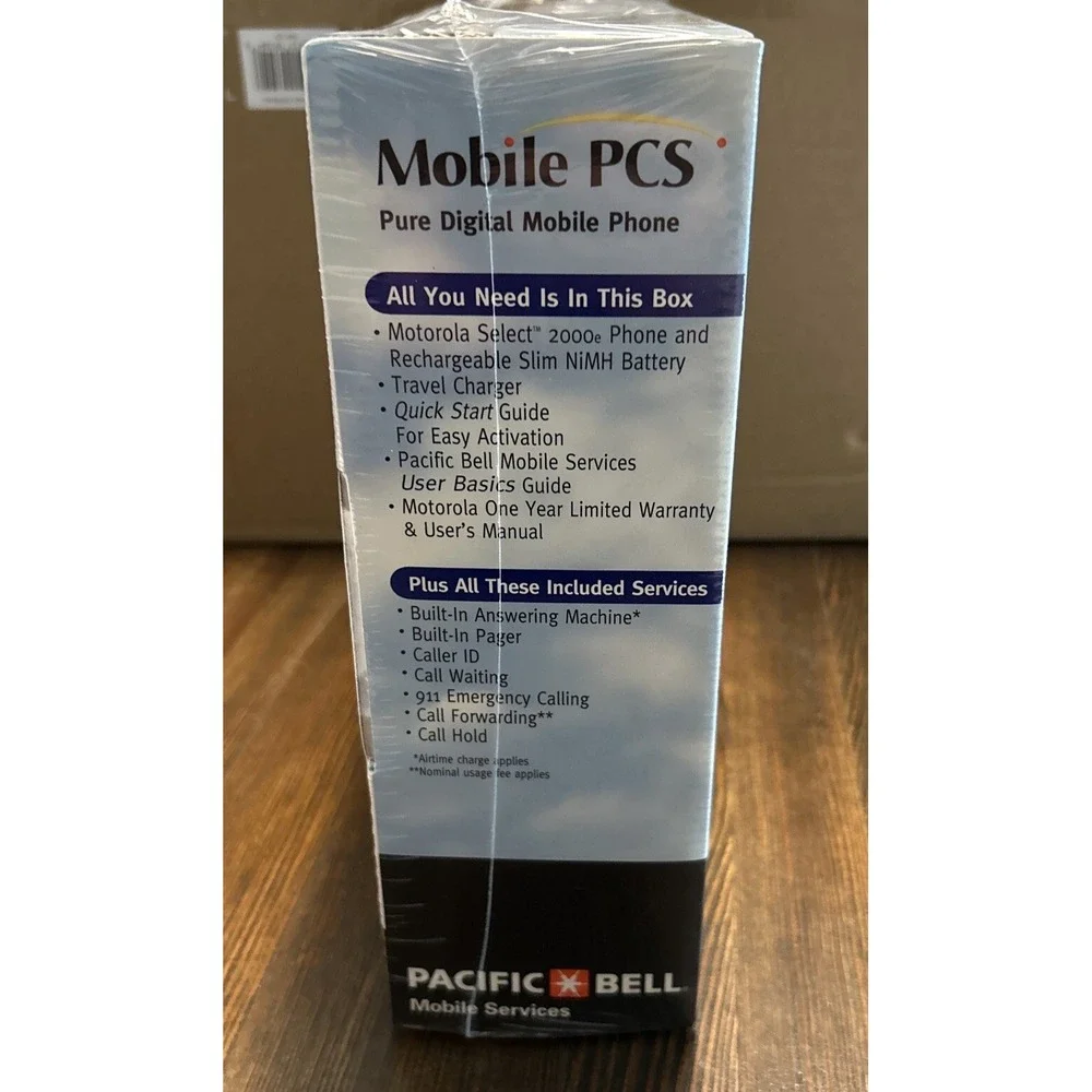 Vintage Motorola‎ Select 2000e Pacific Bell Mobile PCS Phone New Factory Sealed